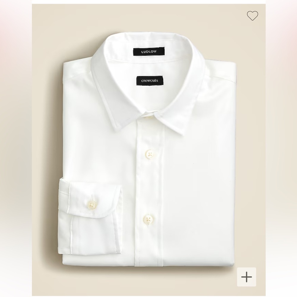 J. Crew Boys' Ludlow Premium fine cotton dress shirt, Size 16, worn/washed once